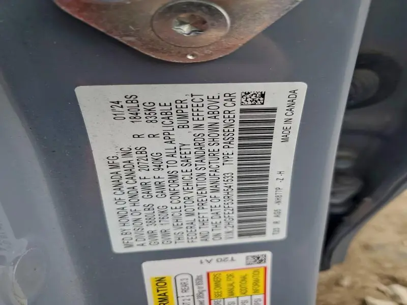 2024 HONDA CIVIC SPORT  