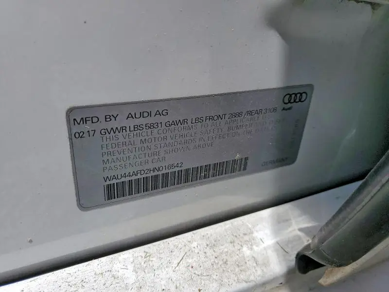 2017 AUDI A8 L QUATTRO  