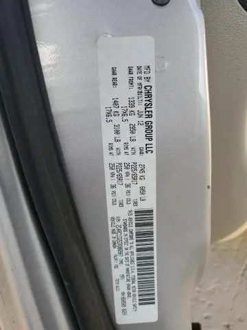 2012 CHRYSLER TOWN & COUNTRY TOURING L  