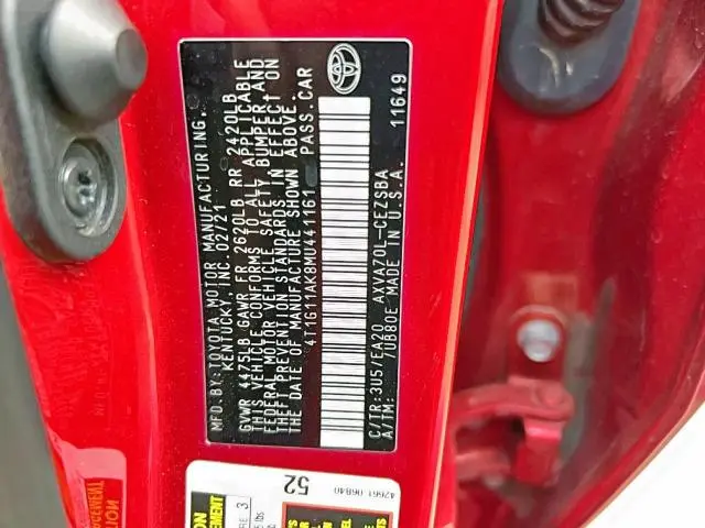 2021 TOYOTA CAMRY SE  