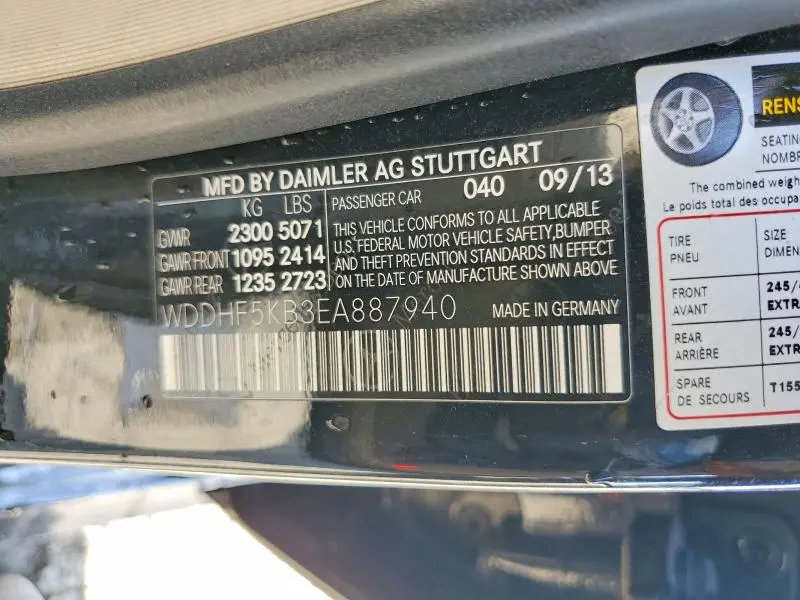 2014 MERCEDES-BENZ E 350  