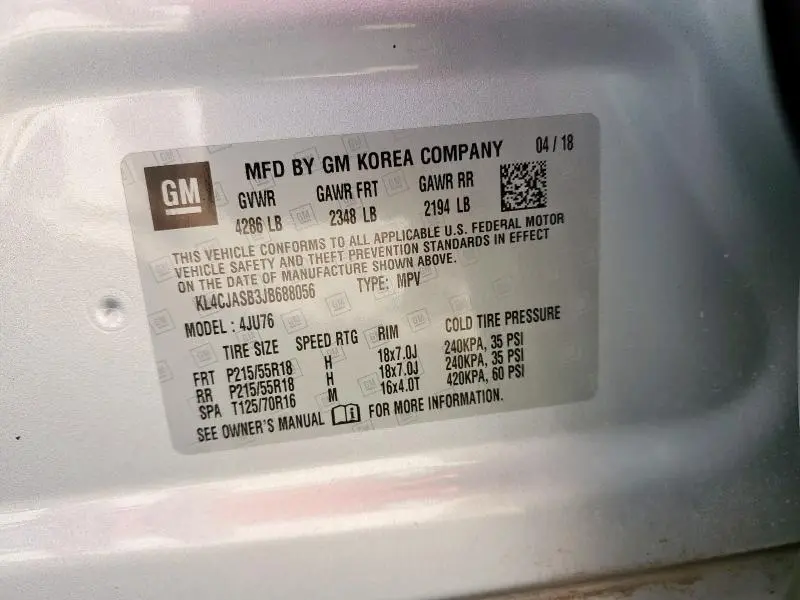 2018 BUICK ENCORE PREFERRED  