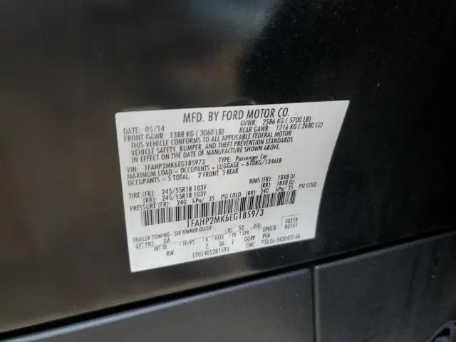 2014 FORD TAURUS POLICE INTERCEPTOR  