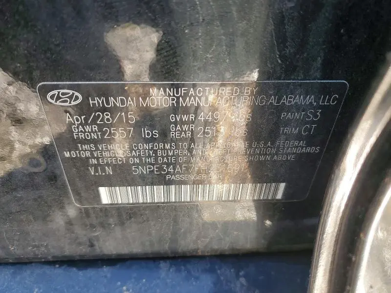 2015 HYUNDAI SONATA LIMITED  
