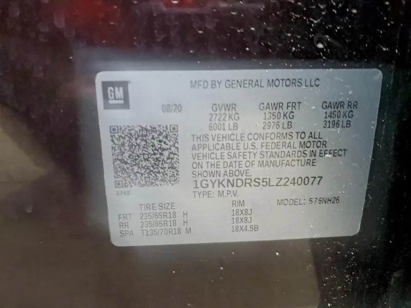 2020 CADILLAC XT5 PREMIUM LUXURY  