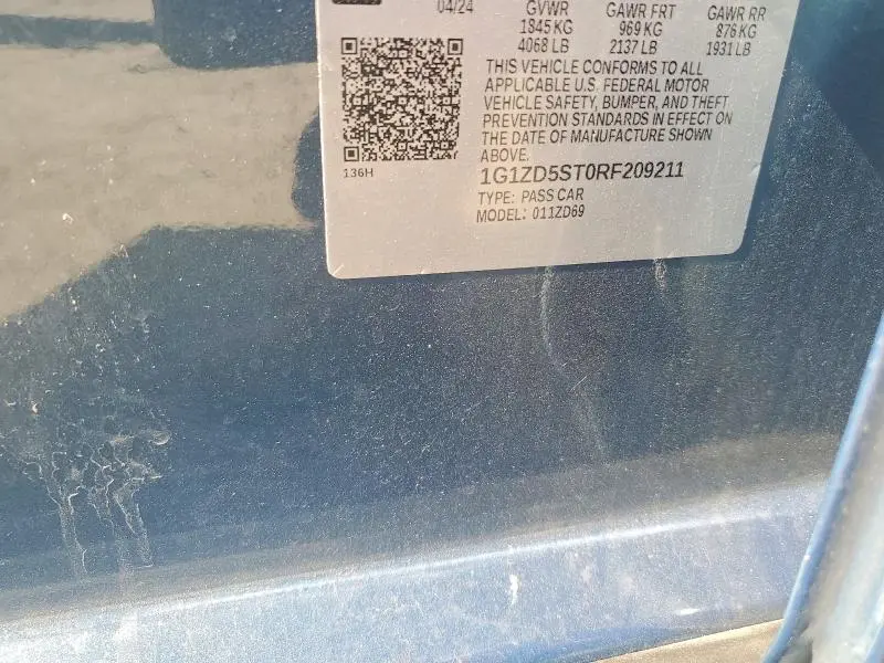 2024 CHEVROLET MALIBU LT  