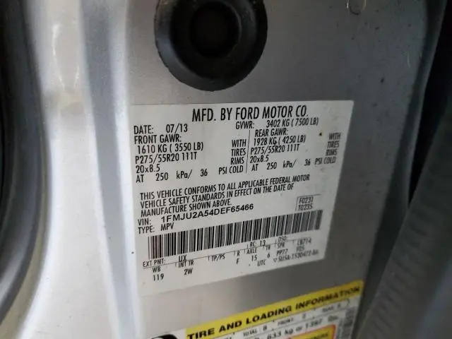 2013 FORD EXPEDITION LIMITED  