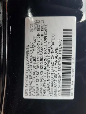 2025 HONDA ODYSSEY SPORT-L  