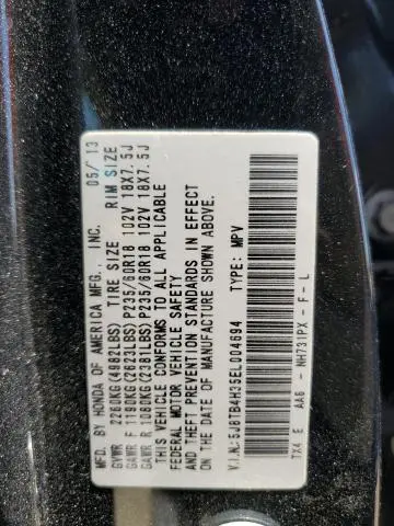 2014 ACURA RDX   