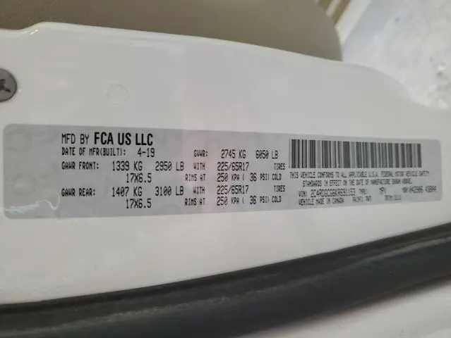 2019 DODGE GRAND CARAVAN SXT  