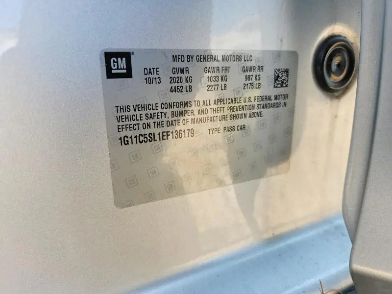 2014 CHEVROLET MALIBU 1LT  