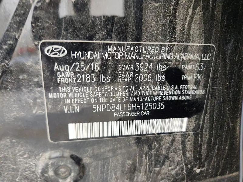 2017 HYUNDAI ELANTRA SE  