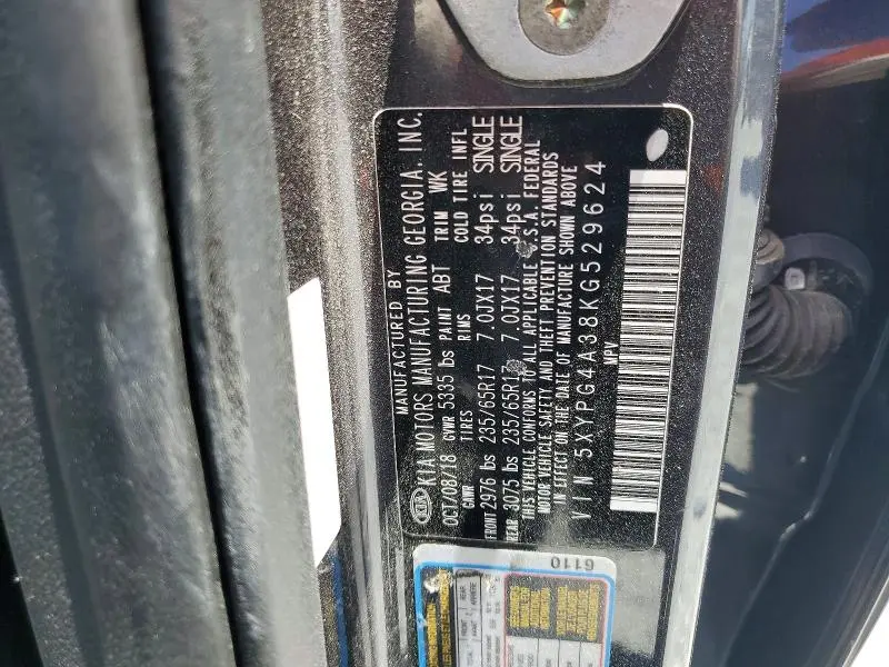 2019 KIA SORENTO LX  