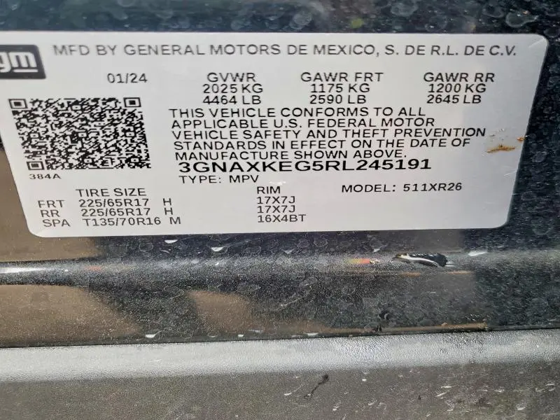 2024 CHEVROLET EQUINOX LT  