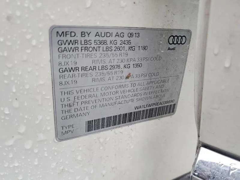 2014 AUDI Q5 PREMIUM PLUS  