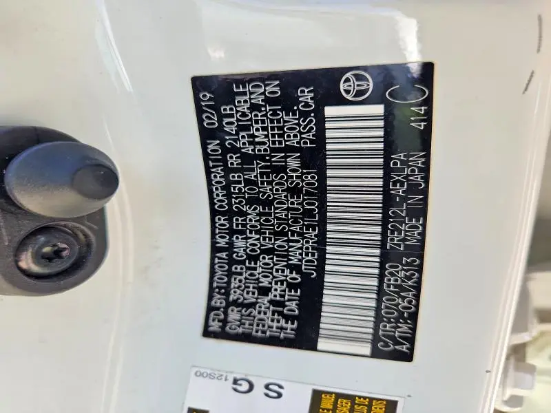 2020 TOYOTA COROLLA LE  