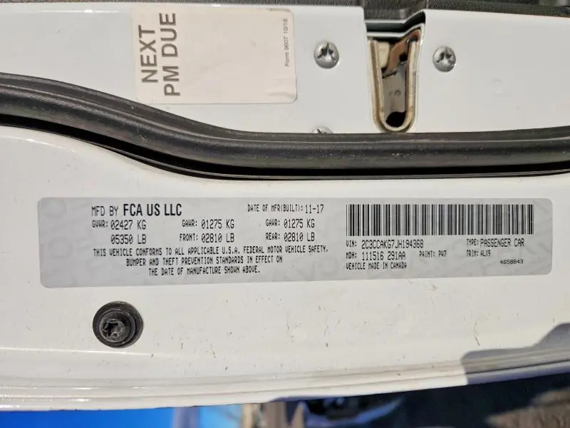 2018 CHRYSLER 300 LIMITED  