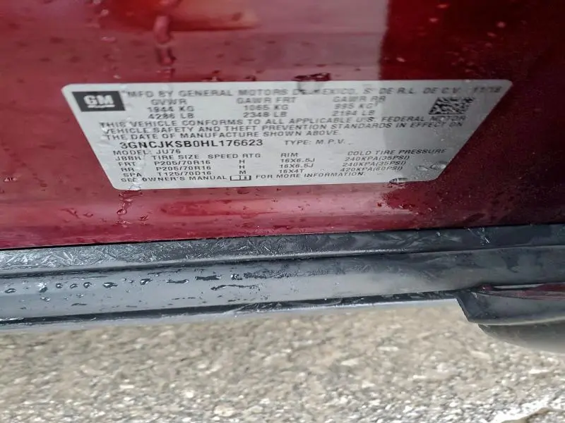 2017 CHEVROLET TRAX LS  