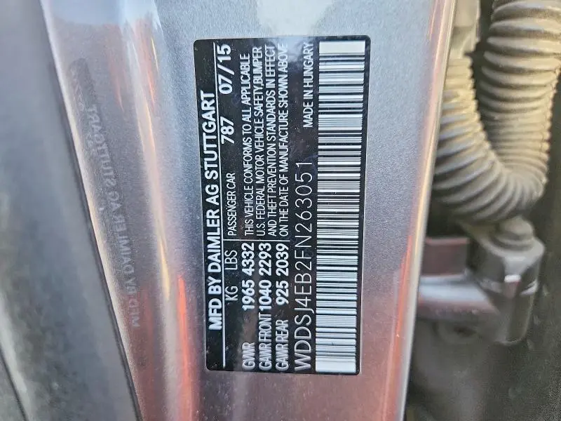 2015 MERCEDES-BENZ CLA 250  