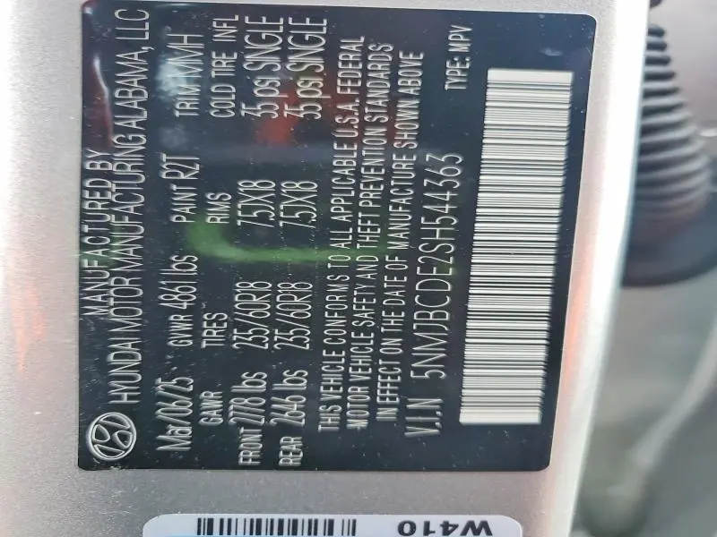 2025 HYUNDAI TUCSON SEL  