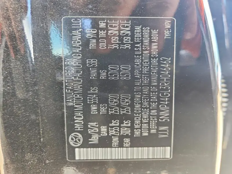 2024 HYUNDAI SANTA FE LIMITED  