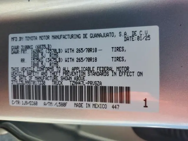 2025 TOYOTA TACOMA DOUBLE CAB  