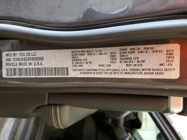 2024 JEEP GRAND CHEROKEE L LIMITED  