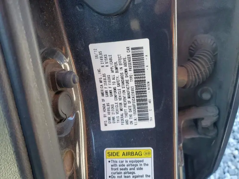 2012 ACURA TL   