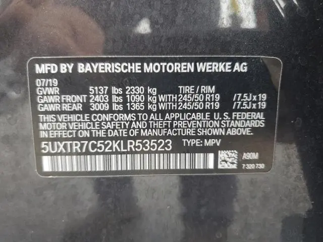 2019 BMW X3 SDRIVE30I  