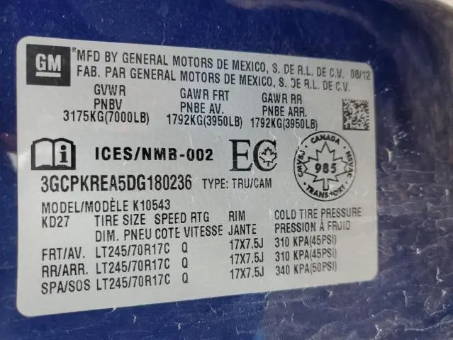 2013 CHEVROLET SILVERADO K1500 LS  