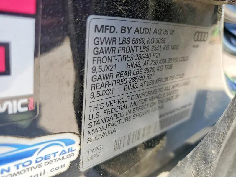 2018 AUDI Q7 PRESTIGE  