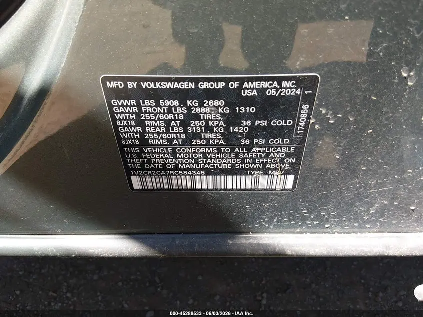 2024 VOLKSWAGEN ATLAS 2.0T PEAK EDITION SE W/TECHNOLOGY