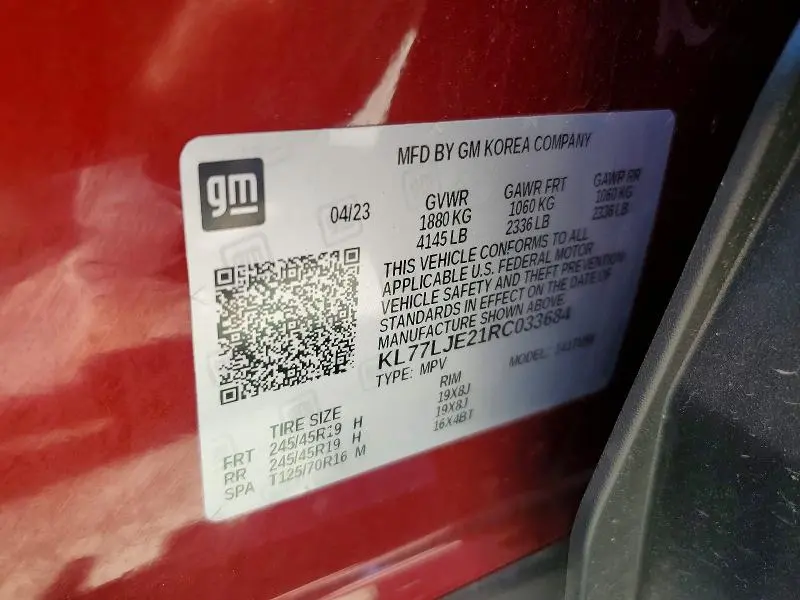 2024 CHEVROLET TRAX 2RS  