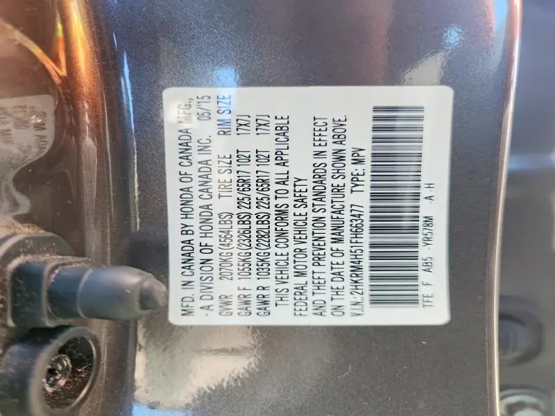 2015 HONDA CR-V EX  