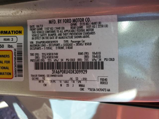 2013 FORD FUSION TITANIUM HEV