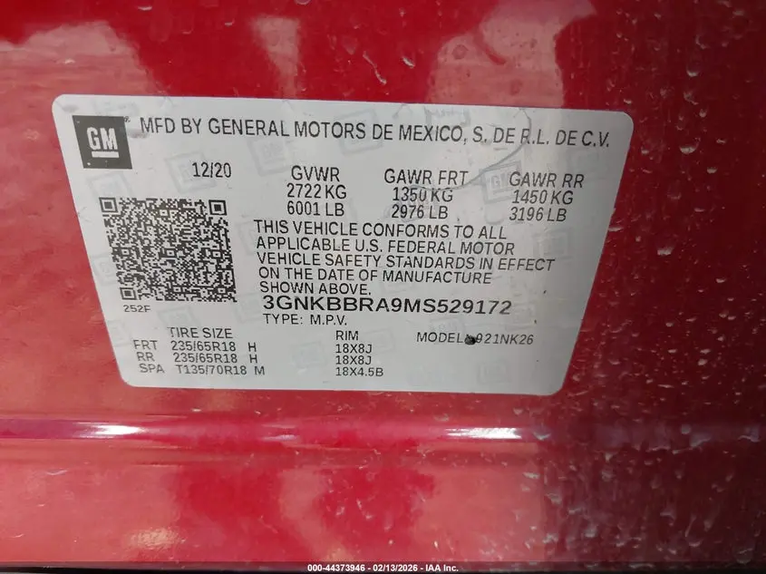 2021 CHEVROLET BLAZER FWD 1LT