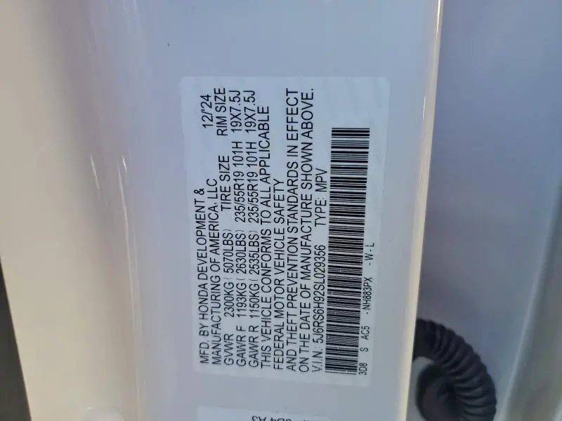 2025 HONDA CR-V SPORT TOURING  