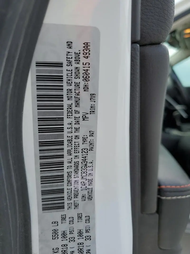 2016 JEEP CHEROKEE LATITUDE  