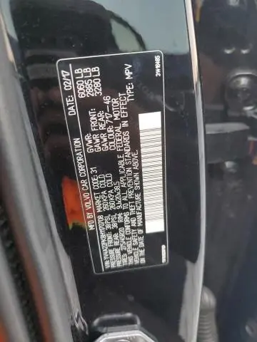 2017 VOLVO XC90 T6