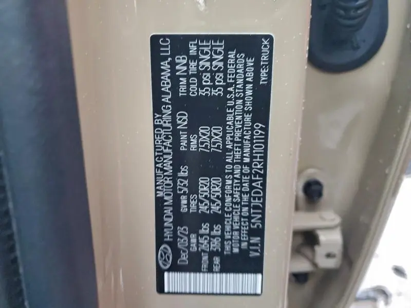 2024 HYUNDAI SANTA CRUZ LIMITED  