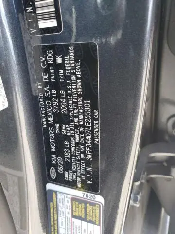 2020 KIA FORTE GT LINE  