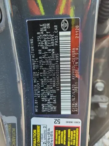 2025 TOYOTA CAMRY XLE  