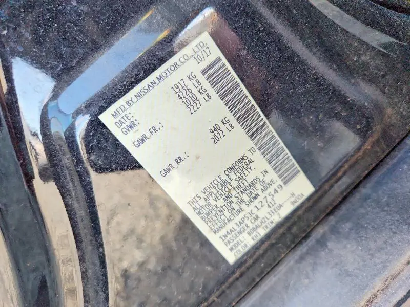 2018 NISSAN ALTIMA 2.5  