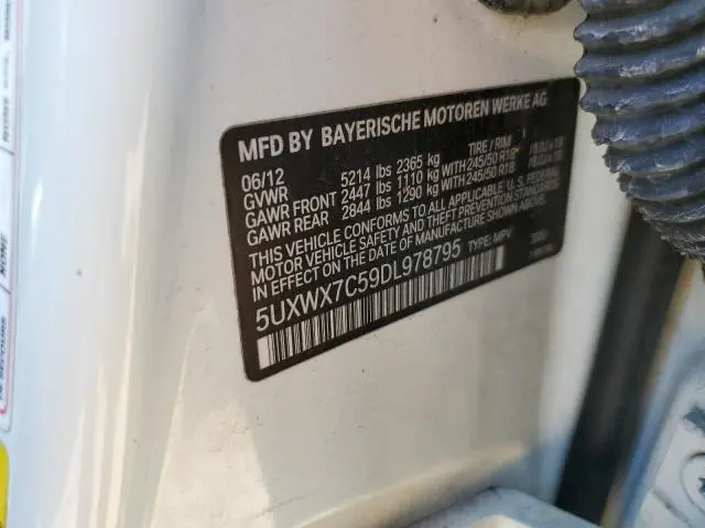 2013 BMW X3 XDRIVE35I  