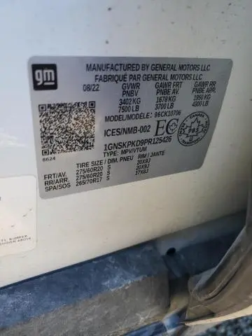 2023 CHEVROLET TAHOE K1500 Z71  