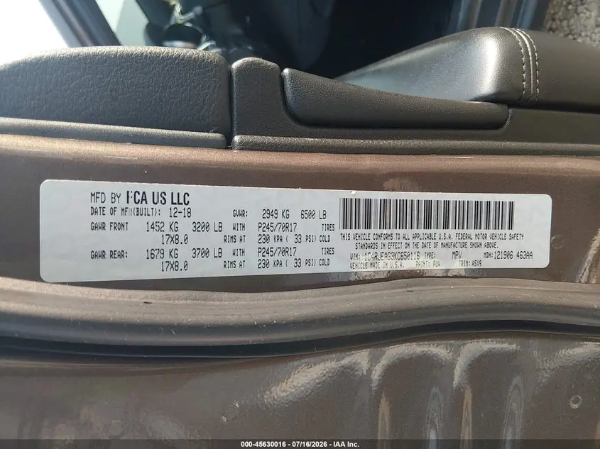 2019 JEEP GRAND CHEROKEE LAREDO E 4X2