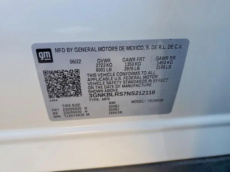 2022 CHEVROLET BLAZER PREMIER  