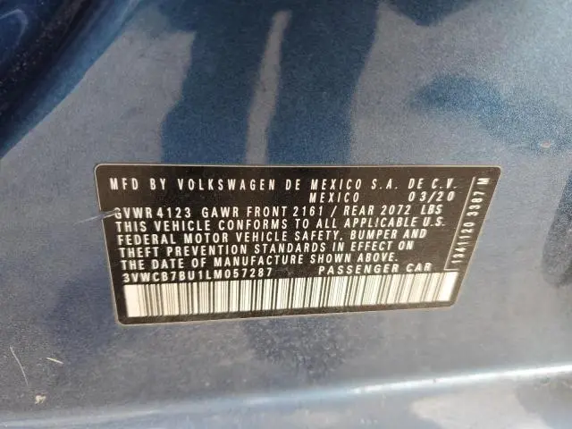 2020 VOLKSWAGEN JETTA S  