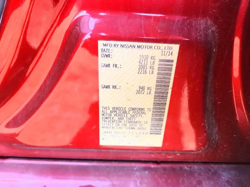 2015 NISSAN ALTIMA 2.5 S  