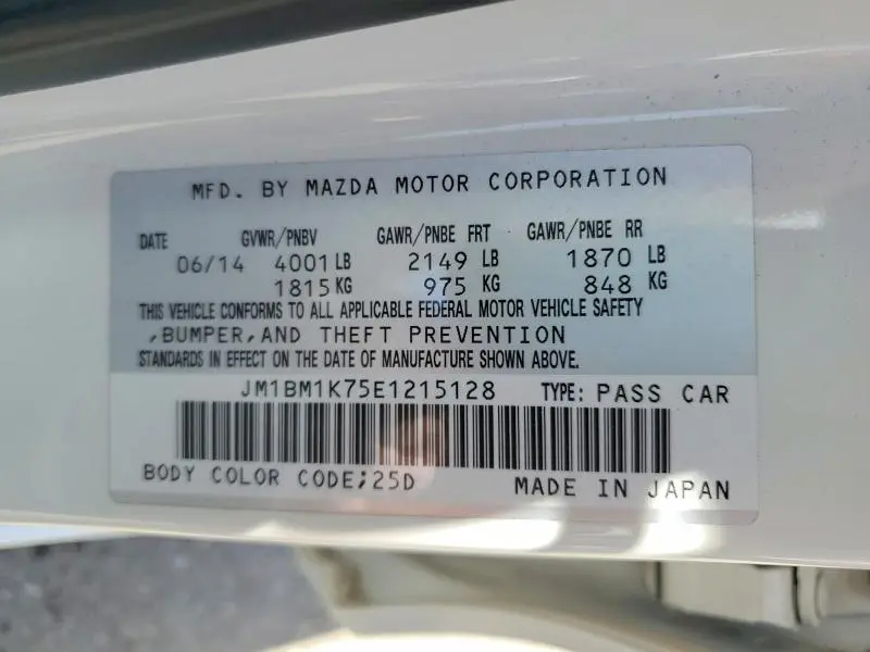 2014 MAZDA 3 SPORT  